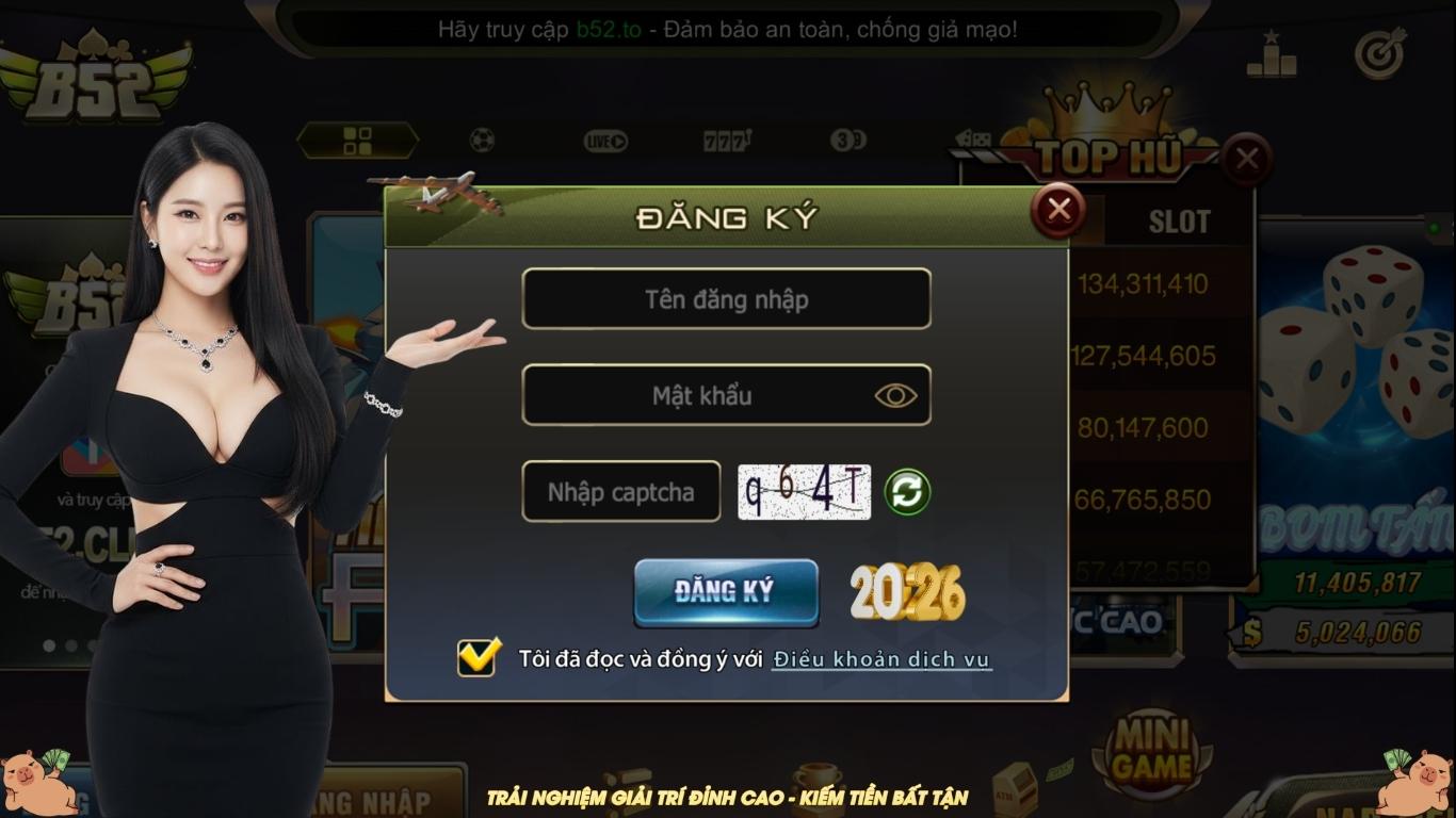 Hướng dẫn đăng ký và đăng nhập cổng game B52 CLUB